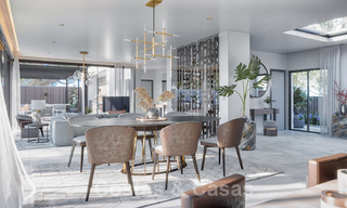 Elegante vernieuwbouw villa in het hart van de Golf Vallei in Nueva Andalucia, Marbella. Dicht bij Puerto Banus. 28061 