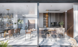 Elegante vernieuwbouw villa in het hart van de Golf Vallei in Nueva Andalucia, Marbella. Dicht bij Puerto Banus. 28063 