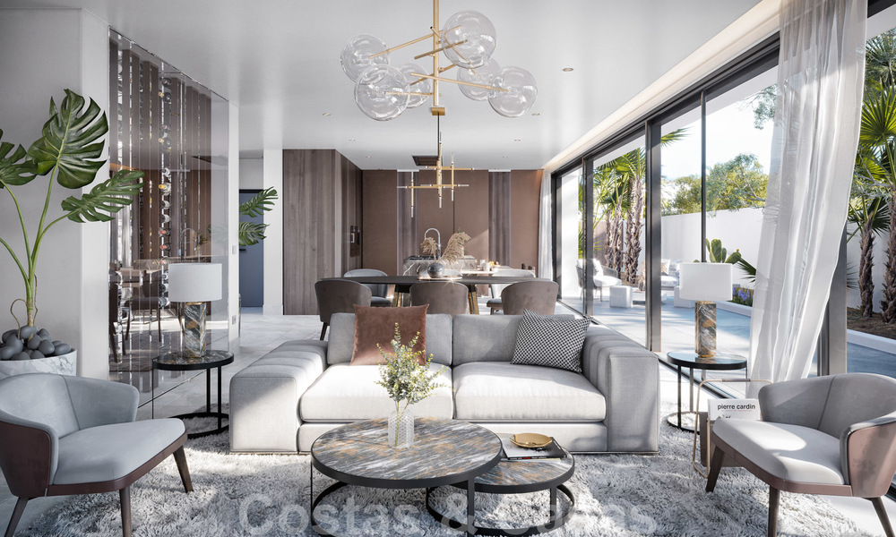 Elegante vernieuwbouw villa in het hart van de Golf Vallei in Nueva Andalucia, Marbella. Dicht bij Puerto Banus. 28064