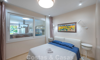 Gerenoveerd appartement te koop in het iconische eerstelijnsstrand complex Gray D’Albion in Puerto Banus, Marbella 28380 