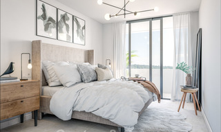 Elegante, nieuwe moderne villa's te koop in Manilva, Costa del Sol. Loopafstand tot het strand, de golfclub, de voorzieningen en de jachthaven 28626 