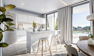 Elegante, nieuwe moderne villa's te koop in Manilva, Costa del Sol. Loopafstand tot het strand, de golfclub, de voorzieningen en de jachthaven 28632 