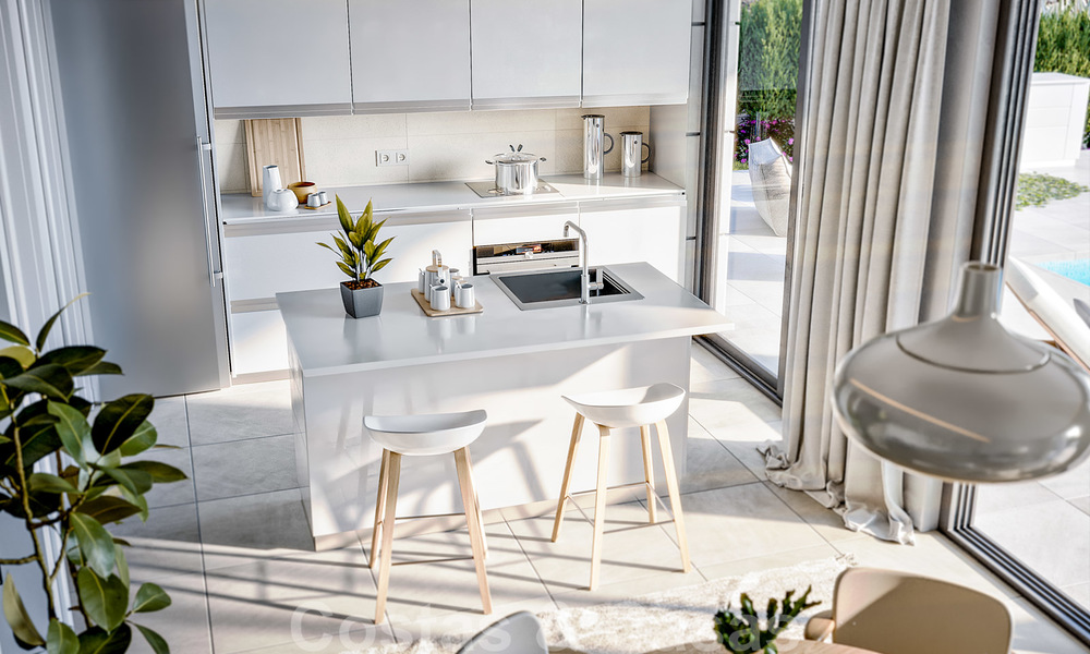 Elegante, nieuwe moderne villa's te koop in Manilva, Costa del Sol. Loopafstand tot het strand, de golfclub, de voorzieningen en de jachthaven 28633