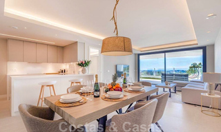 Ruim modern 3-slaapkamer luxeappartement te koop met zeezicht en instapklaar, Nueva Andalucia, Marbella 28915 