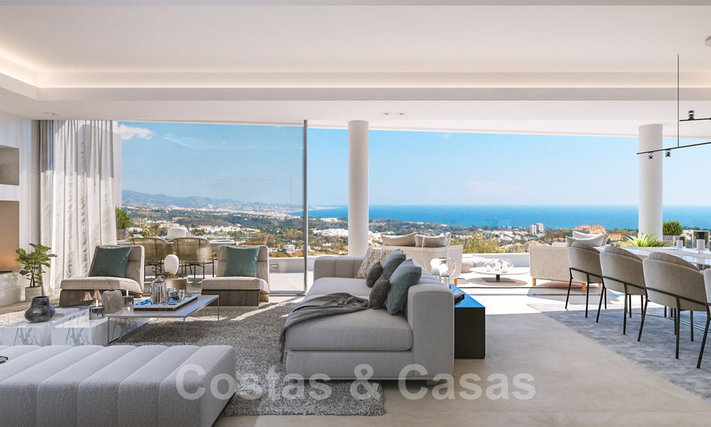 Luxueuze, moderne appartementen met panoramisch zeezicht te koop in Benahavis - Marbella 29196