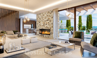 Moderne nieuwbouw villa´s te koop in Marbella centrum in een omheind en beveiligd exclusief villacomplex, op wandelafstand van alles 30093 