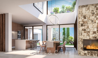 Moderne nieuwbouw villa´s te koop in Marbella centrum in een omheind en beveiligd exclusief villacomplex, op wandelafstand van alles 30096 