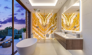 Moderne nieuwbouw villa´s te koop in Marbella centrum in een omheind en beveiligd exclusief villacomplex, op wandelafstand van alles 30102 