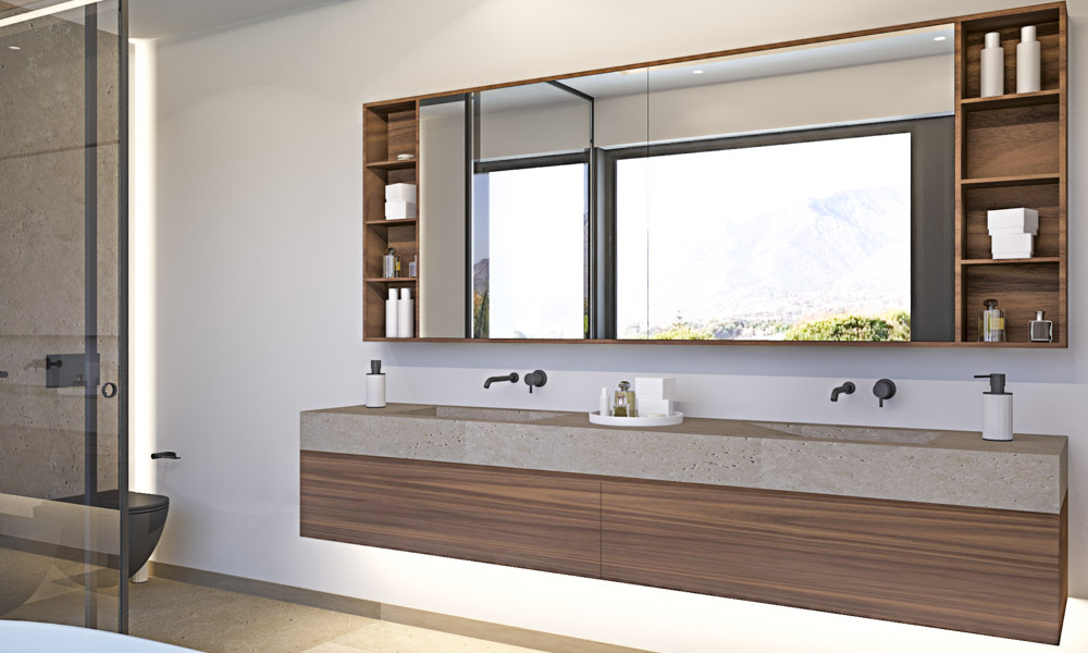 Moderne nieuwbouw villa´s te koop in Marbella centrum in een omheind en beveiligd exclusief villacomplex, op wandelafstand van alles 30107