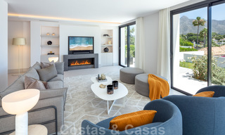 Stijlvol gerenoveerde villa te koop met prachtig uitzicht op de bergen in Nueva Andalucia - Marbella, op loopafstand van voorzieningen 30302 