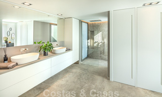 Gloednieuwe villa in eigentijdse stijl in een gated community met panoramisch zeezicht te koop in Benahavis - Marbella 30668 