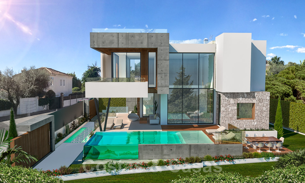 Hedendaagse luxe villa te koop in een zeer begeerde urbanisatie aan het strand van de Golden Mile in Marbella 30768