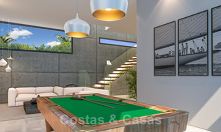 Hedendaagse luxe villa te koop in een zeer begeerde urbanisatie aan het strand van de Golden Mile in Marbella 30771 