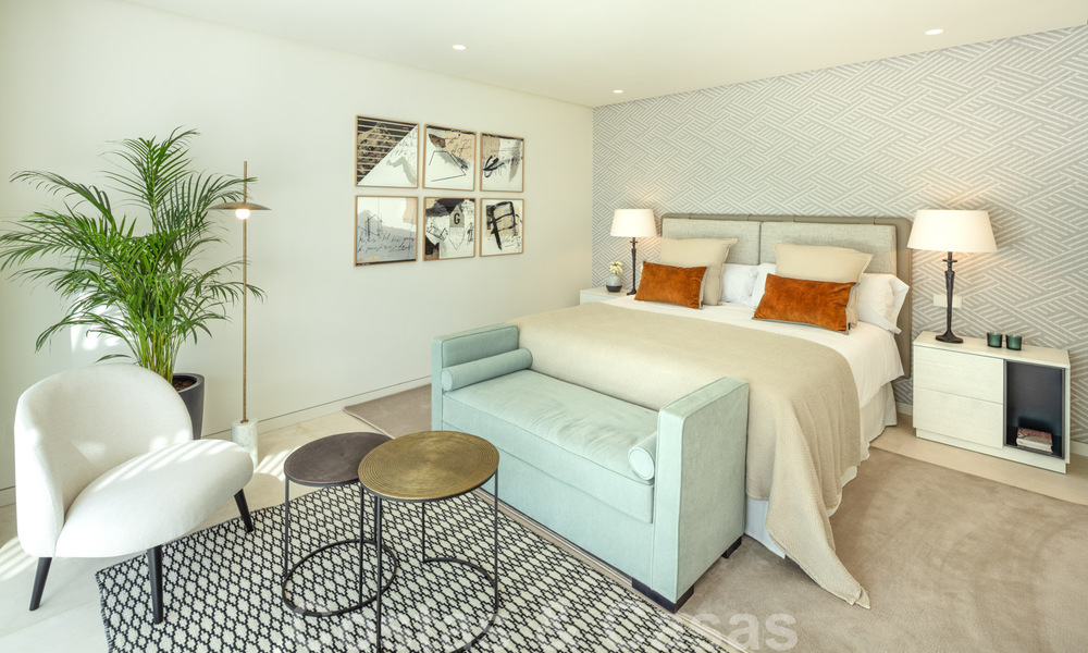 Toplocatie, volledig gerenoveerd penthouse met gedeeltelijk zeezicht te koop in Puente Romano - Golden Mile, Marbella 31248