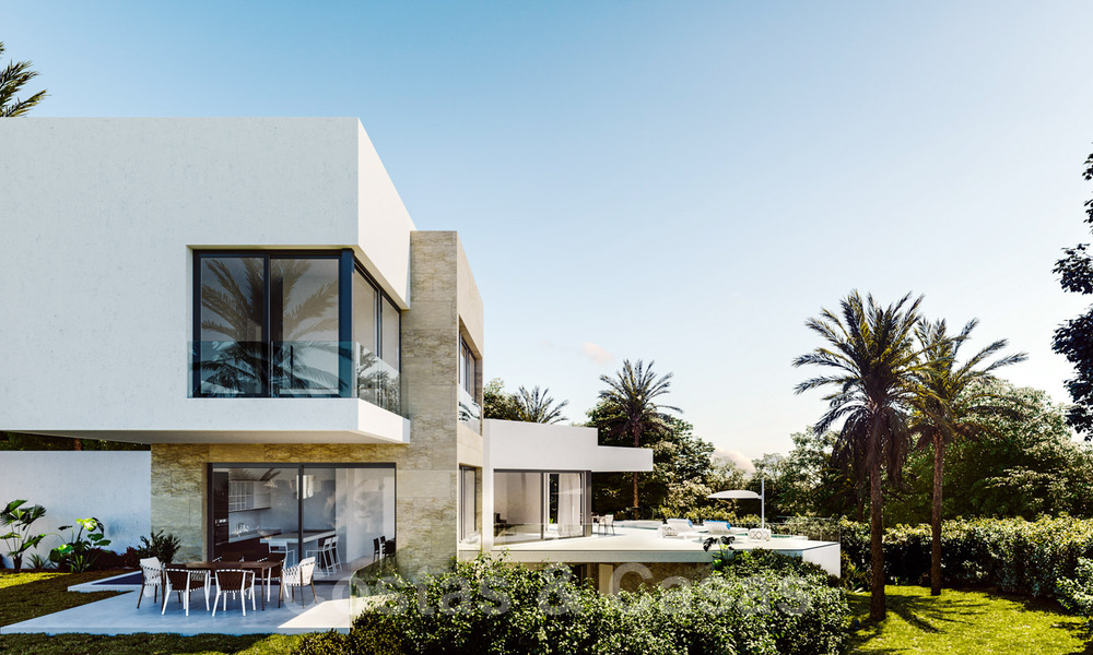Moderne nieuwe villa's met zeezicht te koop, gelegen in een omheind en beveiligd complex in Benahavis - Marbella 31575