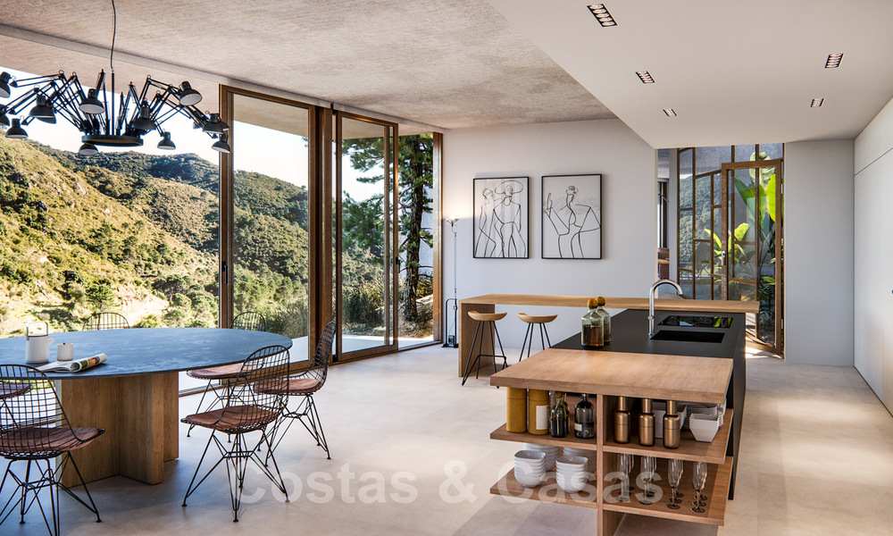 Groene en duurzame designvilla´s te koop, geïntegreerd in hun natuurlijke omgeving, met zicht op de vallei en de zee in een gated resort in Benahavis - Marbella 31919