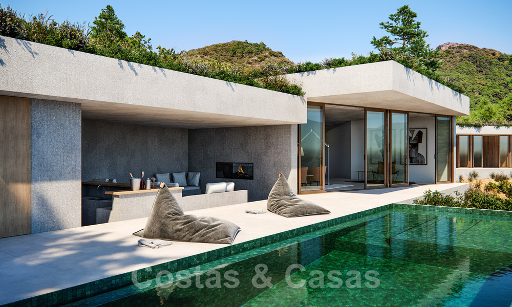 LAATSTE VILLA! Groene en duurzame designvilla´s te koop, geïntegreerd in hun natuurlijke omgeving, met zicht op de vallei en de zee in een gated resort in Benahavis - Marbella 31922