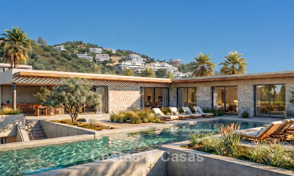 Moderne nieuwbouwvilla´s te koop met prachtig zeezicht in Marbella, dicht bij de stranden en het centrum 803968