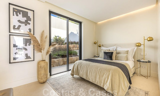 Elegante en ruime moderne nieuwe villa te koop met prachtig panoramisch zeezicht in Elviria, Marbella 32328 