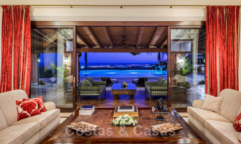 Elegant, mediterraan landgoed met panoramisch uitzicht op zee te koop, Benahavis - Marbella 32339
