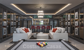 Instapklare exclusieve moderne villa te koop, met panoramisch berg-, golf- en zeezicht in Marbella - Benahavis. 32619 