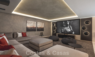 Instapklare exclusieve moderne villa te koop, met panoramisch berg-, golf- en zeezicht in Marbella - Benahavis. 32620 