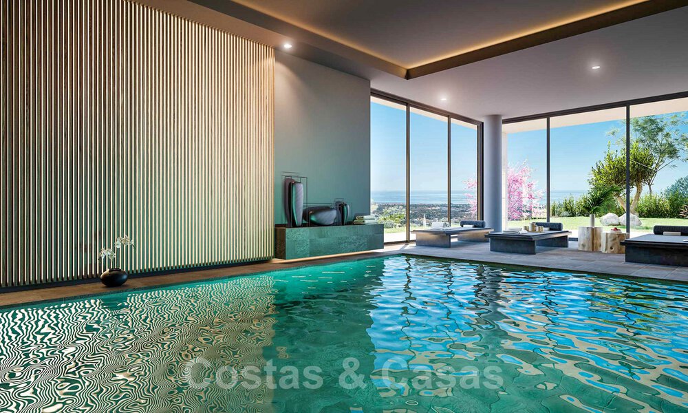 Moderne nieuwbouwvilla´s te koop met panoramisch zeezicht, in een beveiligd resort met clubhuis en voorzieningen in Marbella - Benahavis 34331