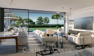 Moderne nieuwbouwvilla´s te koop met panoramisch zeezicht, in een beveiligd resort met clubhuis en voorzieningen in Marbella - Benahavis 34342 