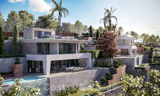 Moderne nieuwbouw luxevilla´s te koop met een enorm terras en prachtig panoramisch zeezicht aan de Costa del Sol 35200 
