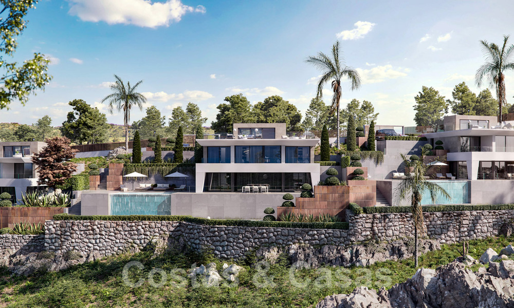 Moderne nieuwbouw luxevilla´s te koop met een enorm terras en prachtig panoramisch zeezicht aan de Costa del Sol 35203