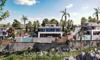 Moderne nieuwbouw luxevilla´s te koop met een enorm terras en prachtig panoramisch zeezicht aan de Costa del Sol 35203 