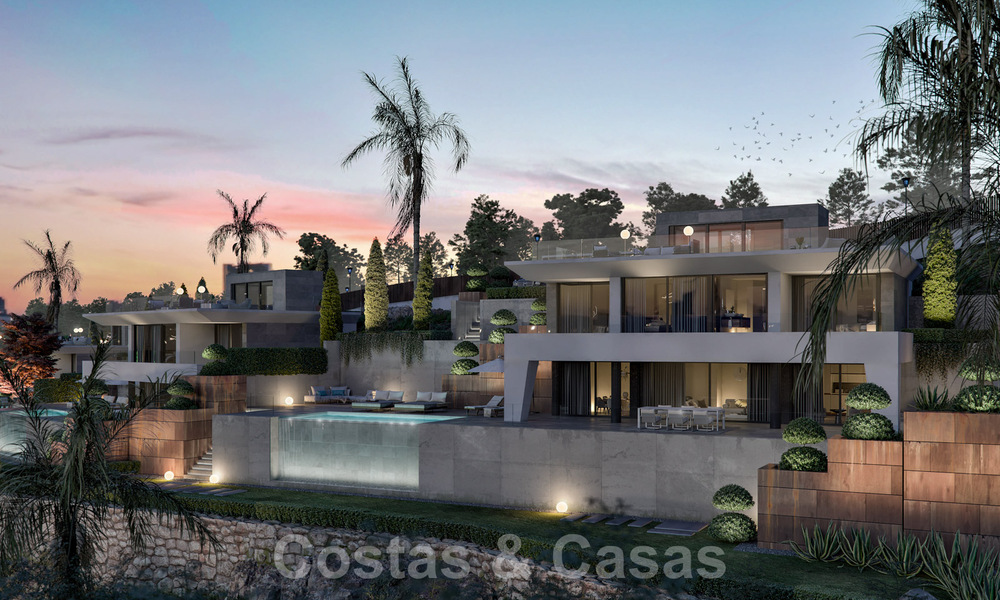 Moderne nieuwbouw luxevilla´s te koop met een enorm terras en prachtig panoramisch zeezicht aan de Costa del Sol 35210
