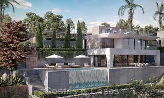 Moderne nieuwbouw luxevilla´s te koop met een enorm terras en prachtig panoramisch zeezicht aan de Costa del Sol 35215 