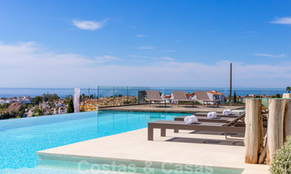 Instapklare, eigentijdse moderne villa te koop met golf- en zeezicht in vijfsterren golfresort in Marbella – Benahavis 35369 