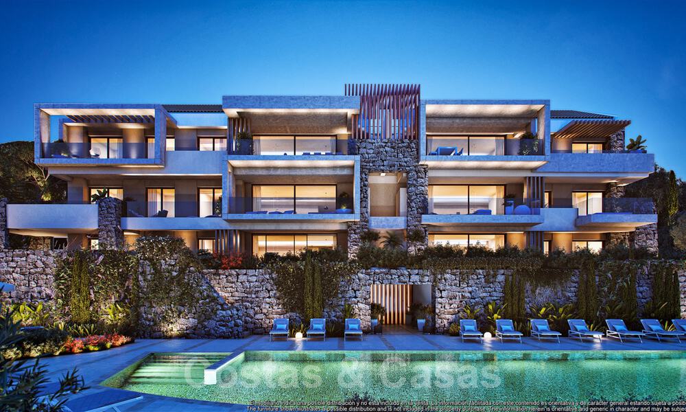 Instapklaar, nieuw penthouse te koop met panoramisch zeezicht te koop in een prachtig meer- en golfresort in Benahavis - Marbella 35496