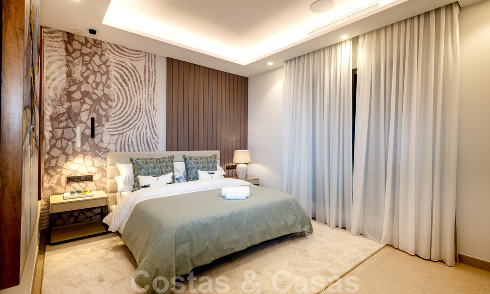 Nieuwbouw luxevilla te koop met zeezicht in het exclusieve La Zagaleta Golfresort, Benahavis - Marbella. Instapklaar. 40183