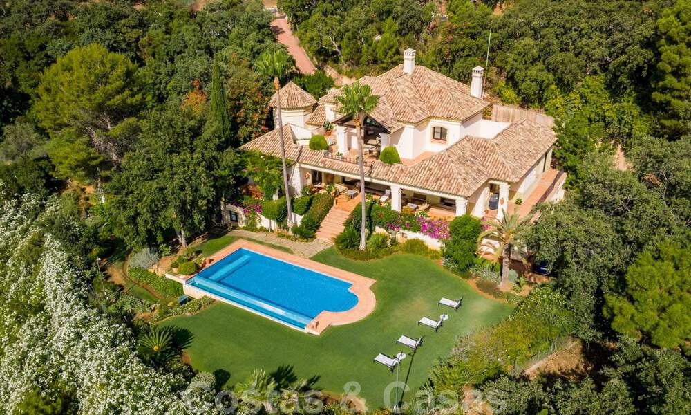 Mediterrane luxevilla met zeezicht te koop in het exclusieve La Zagaleta Golfresort in Benahavis - Marbella 36320