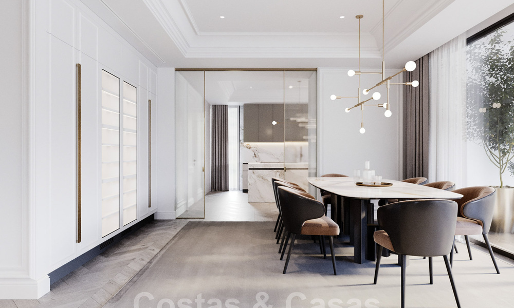 Nieuwe luxevilla's in een moderne klassieke stijl te koop op de prestigieuze Golden Mile in Marbella 36390
