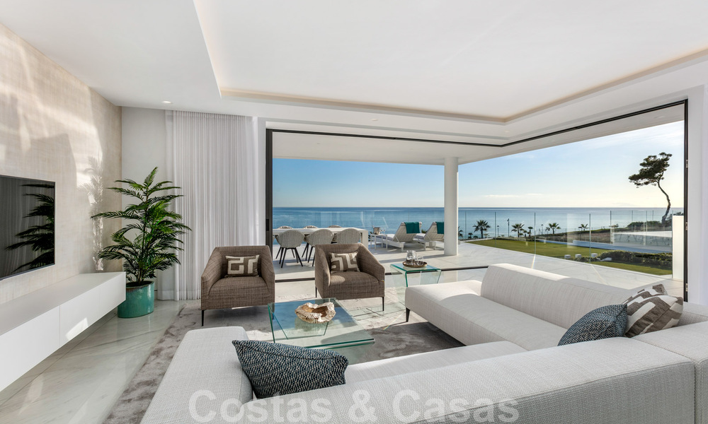 Strak modern, eerstelijnsstrand luxeappartement te koop in Emare, New Golden Mile, tussen Marbella en Estepona 36954