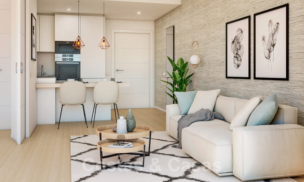 Moderne luxe appartementen te koop in een exclusief complex met privé lagune aan de Costa del Sol 37075