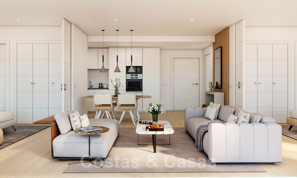Moderne luxe appartementen te koop in een exclusief complex met privé lagune aan de Costa del Sol 37077