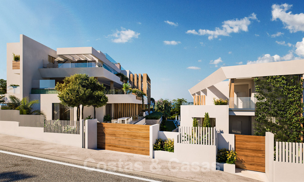 Nieuwe innovatieve luxe appartementen te koop direct aan de golfbaan en met zeezicht te Cabopino, Oost-Marbella 37100