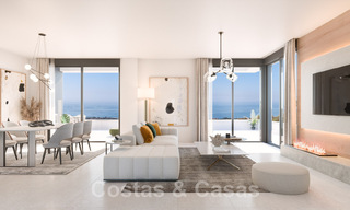 Nieuw hedendaags designproject met luxe appartementen te koop met prachtig zeezicht in Oost Marbella 47632 