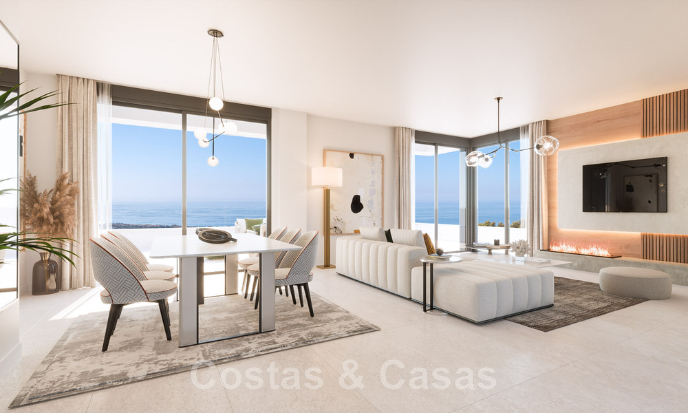 Nieuw hedendaags designproject met luxe appartementen te koop met prachtig zeezicht in Oost Marbella 47634
