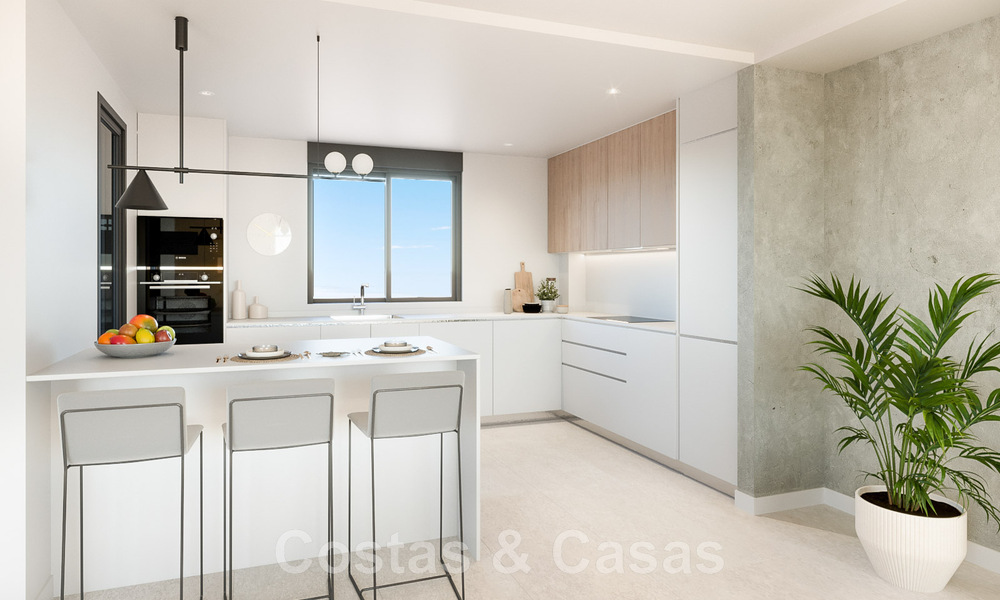 Nieuw hedendaags designproject met luxe appartementen te koop met prachtig zeezicht in Oost Marbella 47636