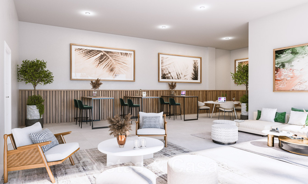 Nieuw hedendaags designproject met luxe appartementen te koop met prachtig zeezicht in Oost Marbella 47644