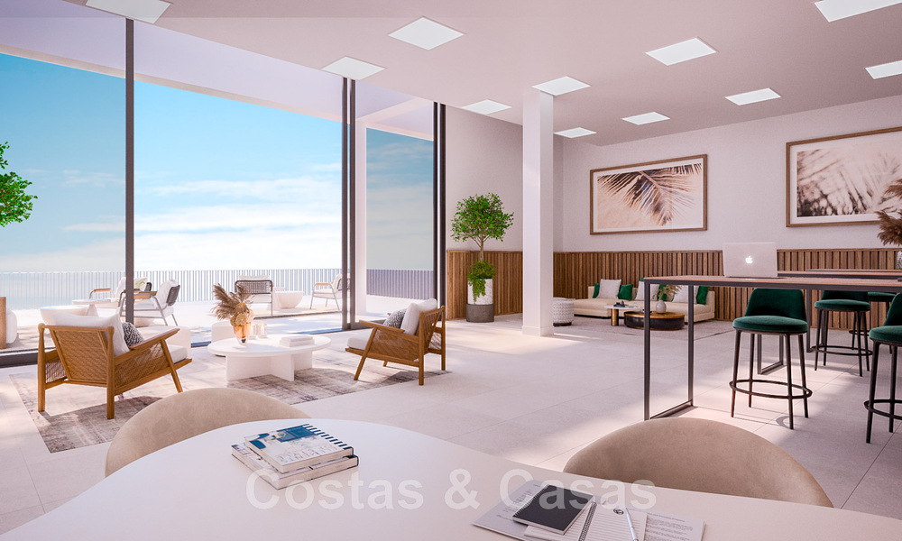 Nieuw hedendaags designproject met luxe appartementen te koop met prachtig zeezicht in Oost Marbella 47650