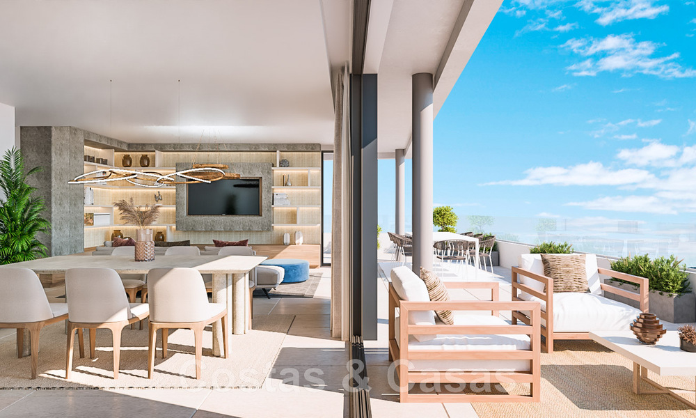 Nieuw hedendaags designproject met luxe appartementen te koop met prachtig zeezicht in Oost Marbella 47657