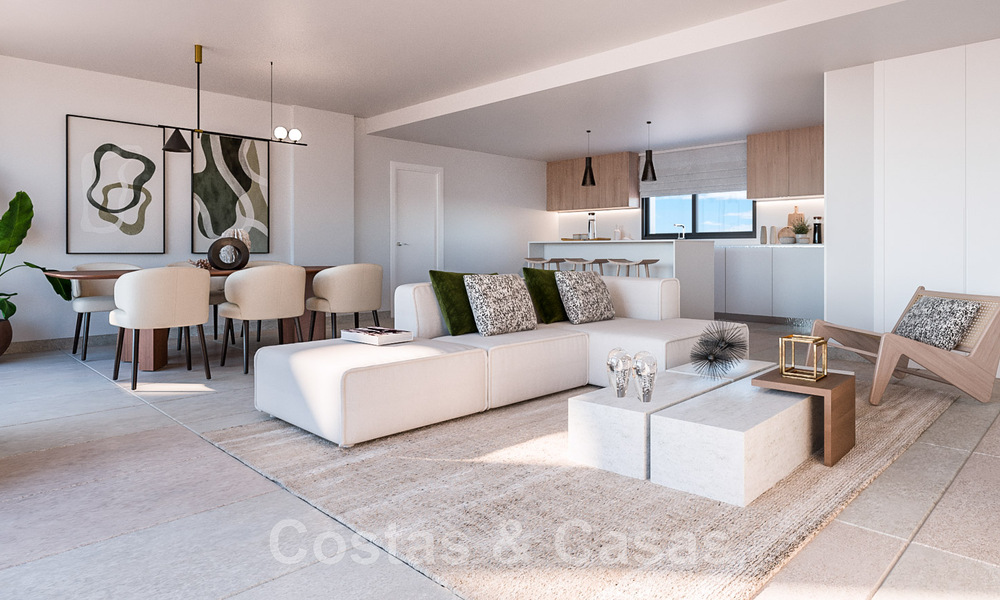 Nieuw hedendaags designproject met luxe appartementen te koop met prachtig zeezicht in Oost Marbella 47659