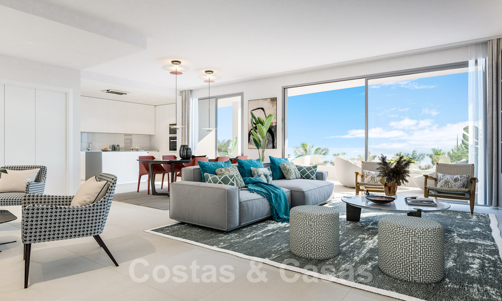 Frontline Golf, moderne luxe appartementen te koop, op loopafstand van voorzieningen in Guadalmina en San Pedro in Marbella 37407